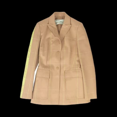 Off-White Fluorescent Detail Blazer 'Light Brown'