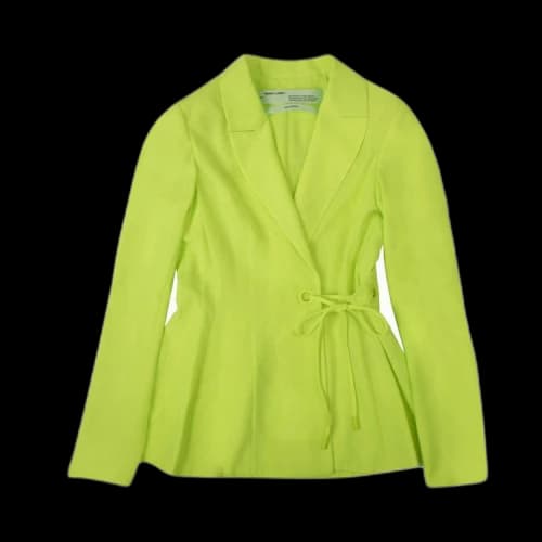 Off-White Tailored Blazer 'Neon Green'