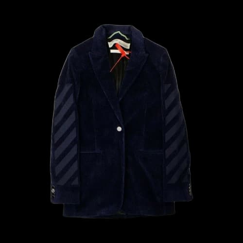 Off-White Corduroy Blazer Jacket 'Green'