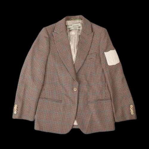 Off-White Check Print Blazer 'Mauve'