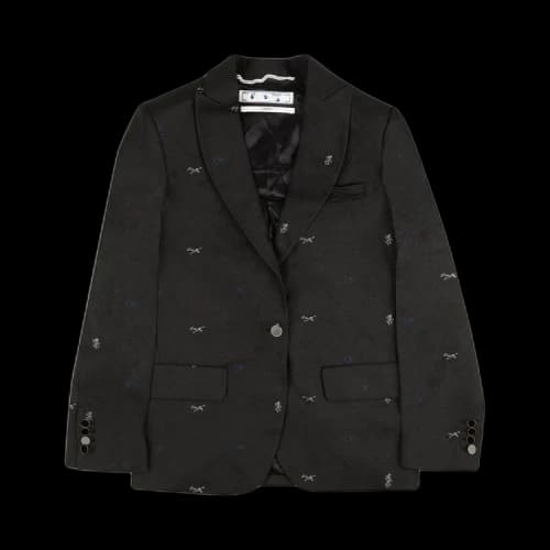 Off-White Jacquard Tomboy Jacket 'Black'
