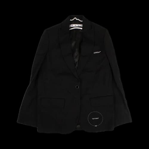 Off-White Gabardine Tomboy Blazer 'Black'