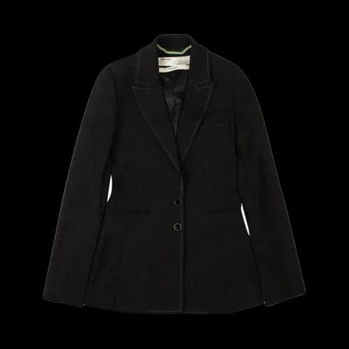 Off-White Stitched Slim Fit Blazer 'Black'