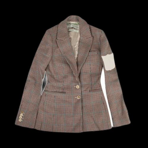 Off-White Tweed Patch Blazer 'Red'