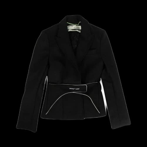 Off-White Strap Detail Blazer 'Black'
