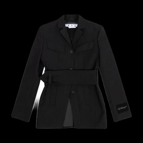 Off-White Toybox Single Breasted Wool Jacket 'Black'