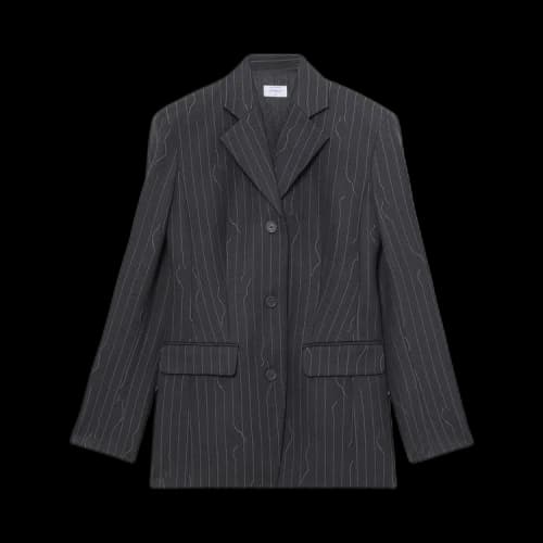 Off-White Single Breasted Long-Sleeve Blazer 'Grey'