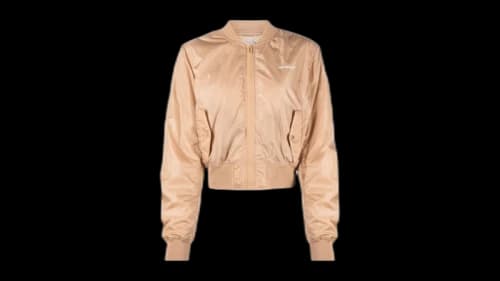 OFF-WHITE Women's Diag Light Brown Jacket Brown