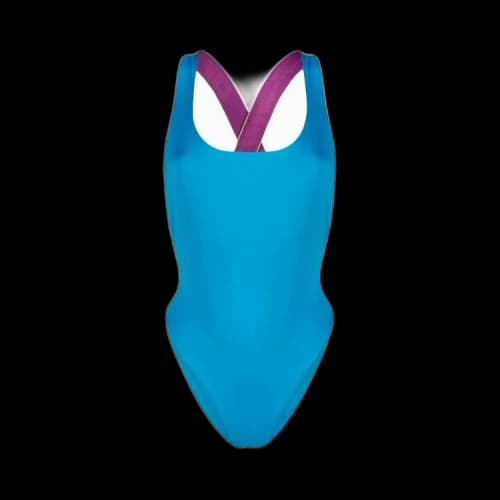 Off-White Logo Band Swimsuit 'Blue'