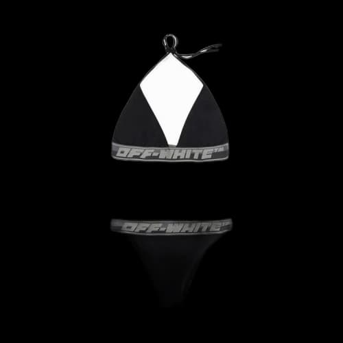 OFF-WHITE Women's Logo Band Bikini Wear Black