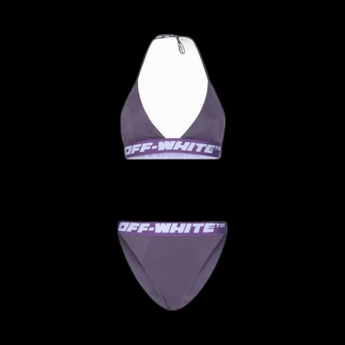 Off-White Logo Band Bikini 'Violet'