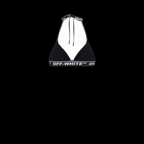OFF-WHITE Logo-Tape Bikini Black/White