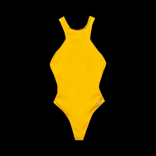 Off-White Logo Swimsuit 'Lemon Yellow'