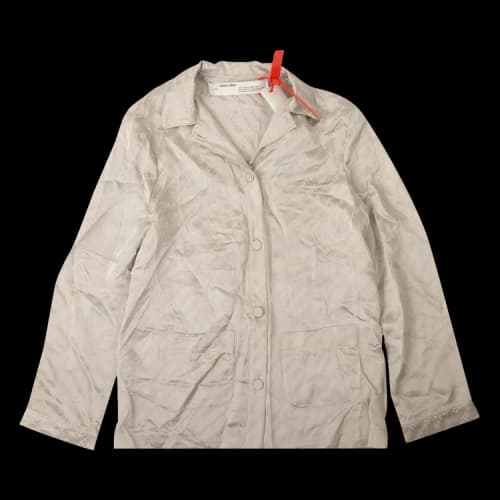Off-White Logo Pajama Style Shirt 'Grey'