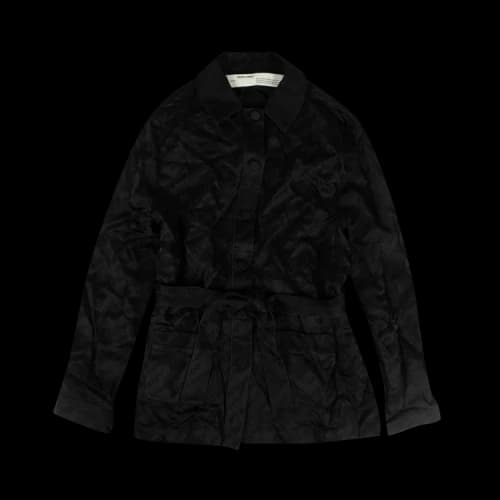 Off-White Silk Logo Shirt 'Black'