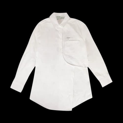 Off-White Small Logo Lacing Printing Shirt White (Women's)