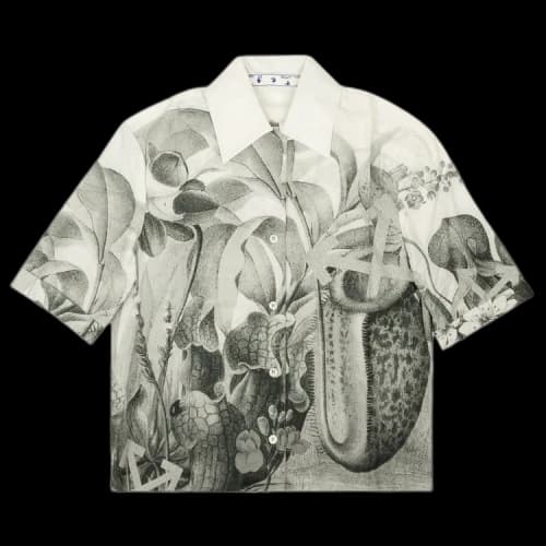 Off-White Botanical Bowling Shirt 'White'