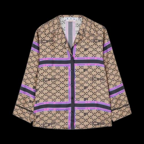 Off-White Monogram Pajama Shirt 'Brown'