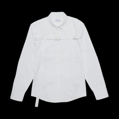 Off-White Poplin Buckle Shirt 'White'