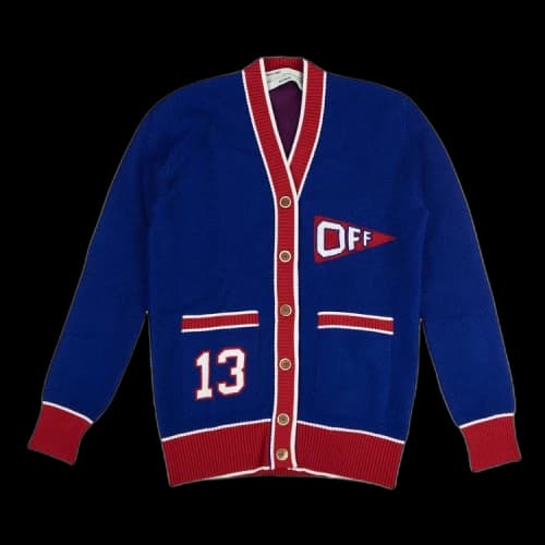 Off-White Flag Cardigan 'Blue/Red'