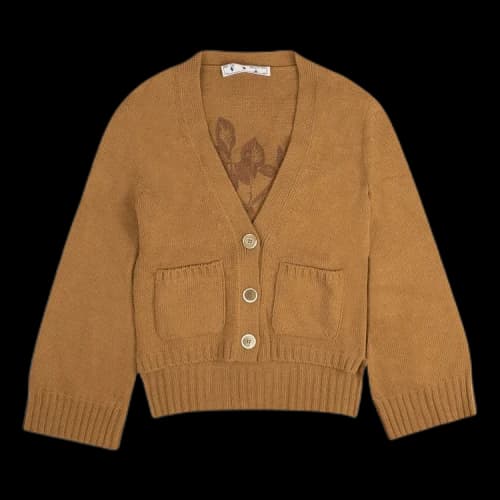 Off-White Twin Set Cardigan 'Camel'