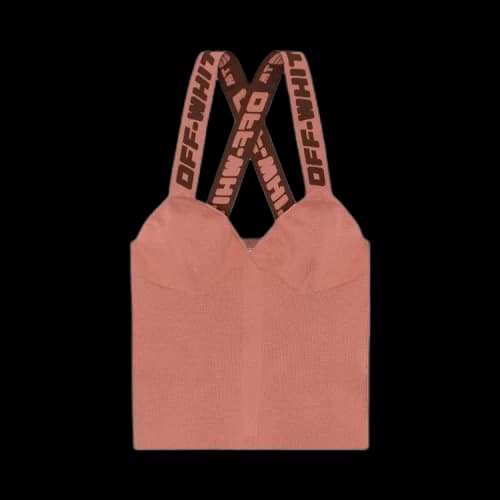 Off-White Logo Band Tank Top 'Nude Brown'