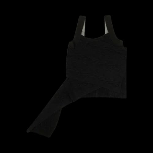 Off-White Moire Sleeveless Tank Top 'Black'
