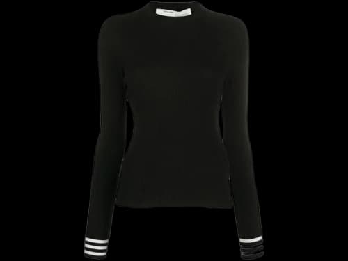 OFF-WHITE Knit Longsleeve T-Shirt Black/White