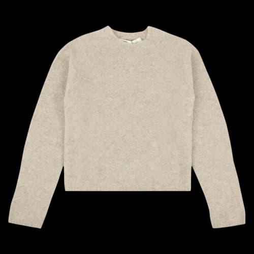 Off-White Knit Woman Crew Neck Sweater 'Beige'