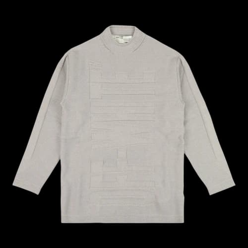Off-White Intarsia Logo Over Jumper 'Grey'