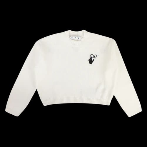 Off-White Logos Knitted Sweater 'White'