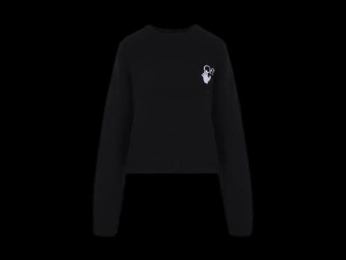 OFF-WHITE New Logo Knit Sweater Black/White