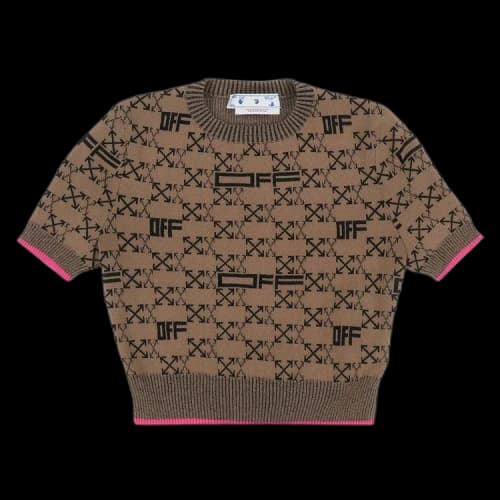 Off-White Monogram Tee 'Brown/Black'