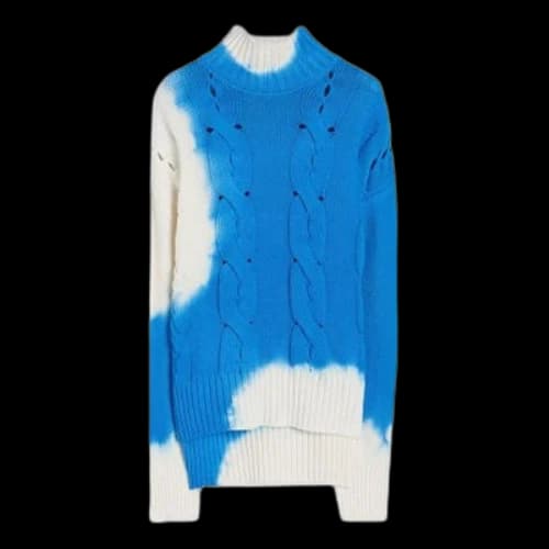 Off-White Wool Sweater 'Blue White' (Women's)