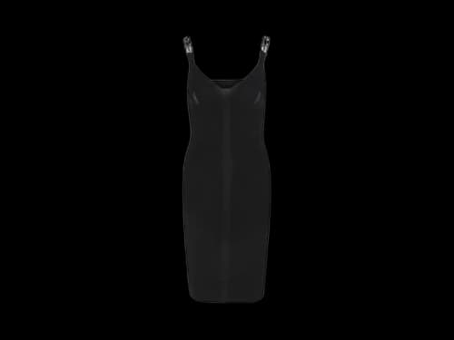 OFF-WHITE Knit Industrial Dress Black/White