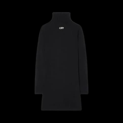 Off-White Off Stamp Slick Mini Dress 'Black/White'