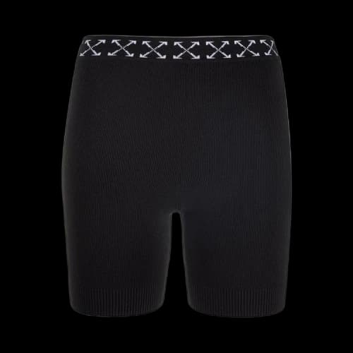 OFF-WHITE Women Bold Shorts Black/White