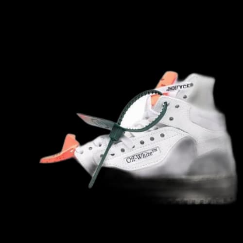 Off-White Off Court 3.0 Leather Canvas Sneaker 'White Orange' (Women's)