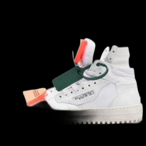 Off-White Off Court 3.0 Leather Canvas Sneaker 'White Orange' (Women's)