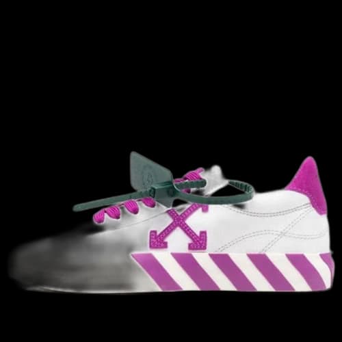 Off-White Vulcanized Low-Top Sneakers 'White Purple' (Women's)