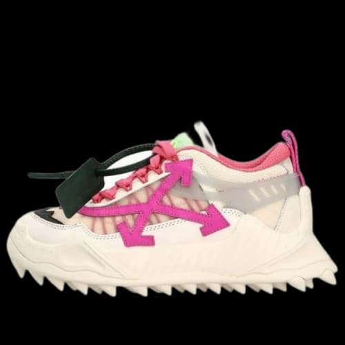 Off-White Odsy-1000 Low-Top Sneakers 'White Pink' (Women's)