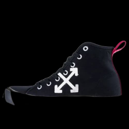 Off-White OFF- shoes Skate shoes Hi 'Black And White'