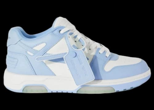 Off-White Out Of Office Calf Leather White Baby Blue (Women's)