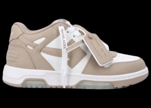 OFF-WHITE Out Of Office OOO Low Tops White Beige (Women's)