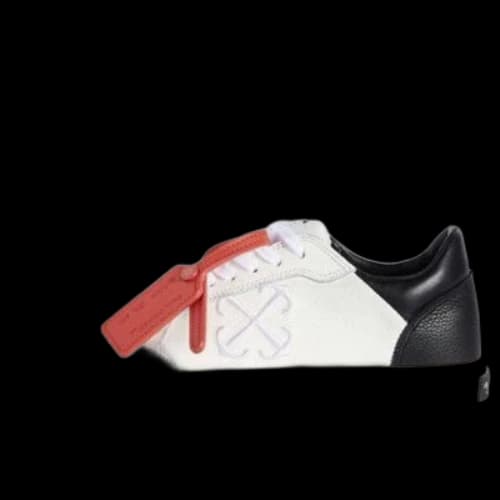 Off-White New Low Vulcanized Leather Sneakers 'White Black' (Women's)