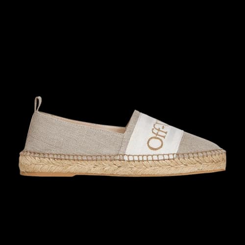 Off-White Bookish Canvas Espadrilles 'Beige' (Women's)