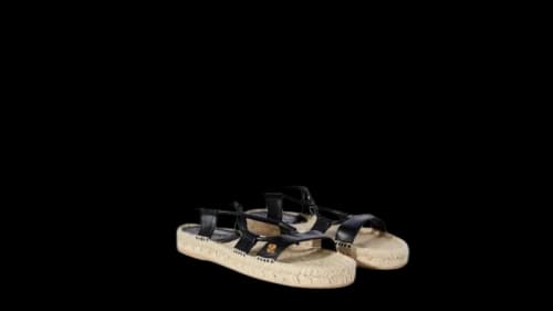 OFF-WHITE Lace Up Espadrillas Black (Women's)