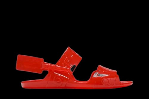 Off-White Sheer Zip Tie Sandal 'Jelly Red' (Women's)