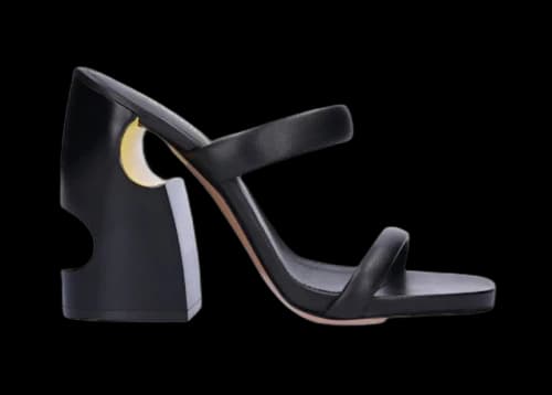 OFF-WHITE Pop Bulky Nappa Mule Black (Women's)