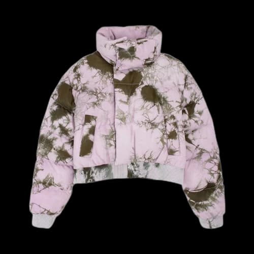 Off-White Tie Dye Arrow Puffer 'Military/Lilac'